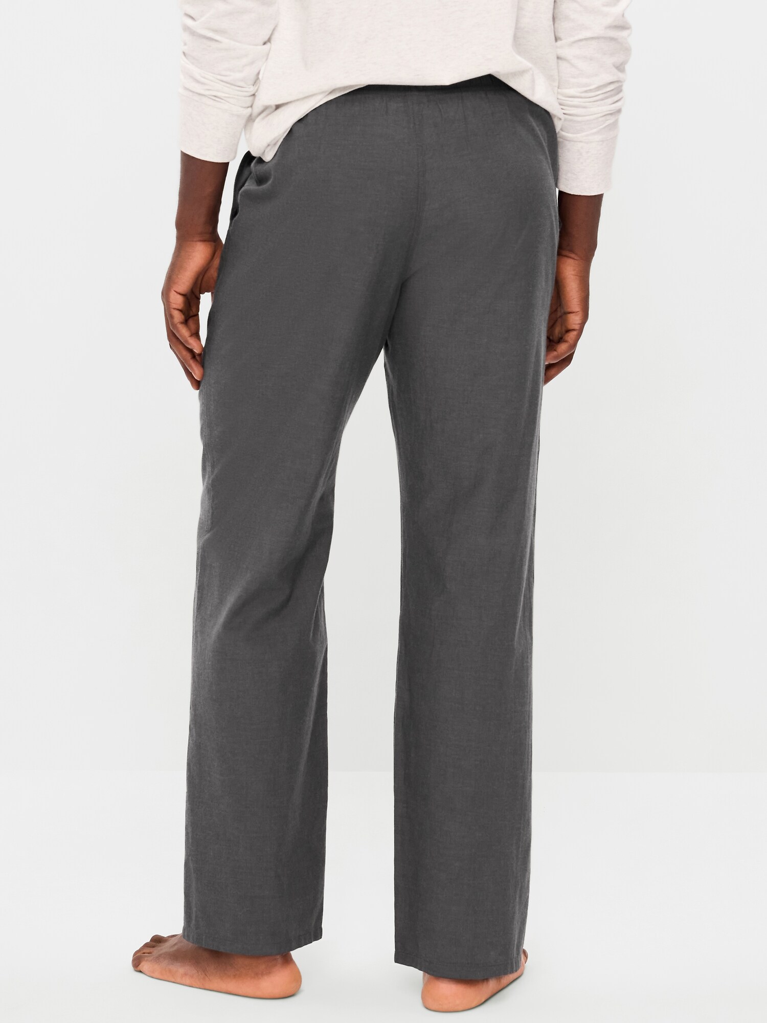 Пижамные брюки Poplin для мужчин — Old Navy, цвет: Угольный — фото 2