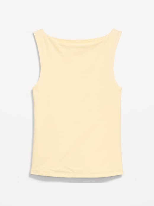 Image number 1 showing, Hug Double-Layer Boat-Neck Top