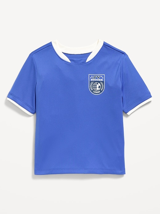 Image number 1 showing, Short-Sleeve Soccer Jersey T-Shirt for Toddler Boys