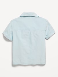Image number 2 showing, Short-Sleeve Embroidered Shirt for Toddler Boys