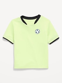 Image number 1 showing, Short-Sleeve Soccer Jersey T-Shirt for Toddler Boys