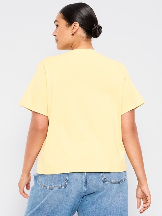 Image number 4 showing, Relaxed Heavyweight Crew-Neck T-Shirt