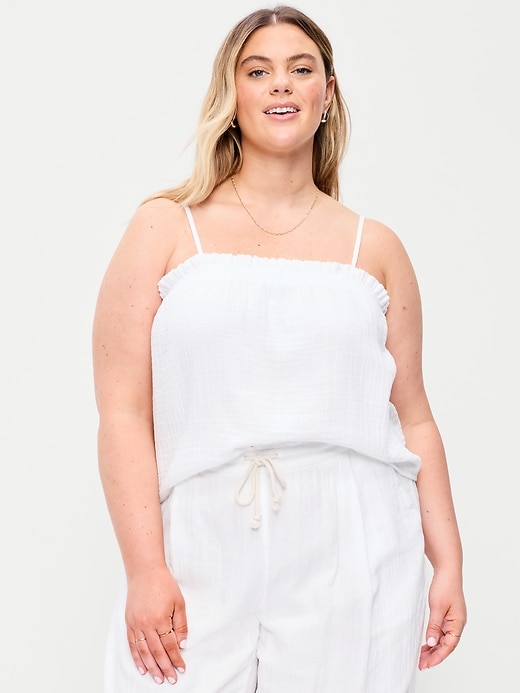 Image number 6 showing, Open-Back Smocked Tank Top