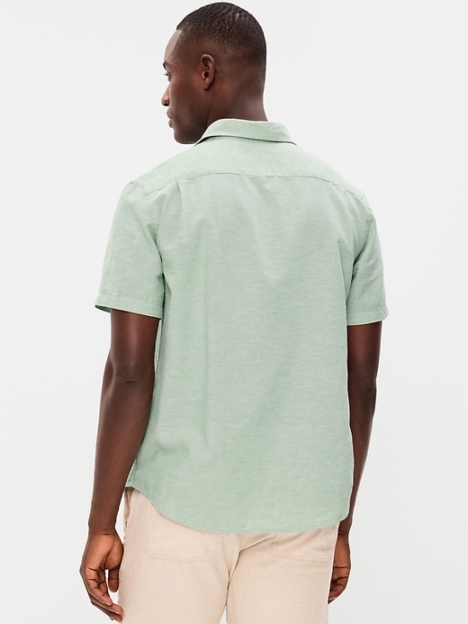 Image number 2 showing, Classic Fit Everyday Linen-Blend Shirt