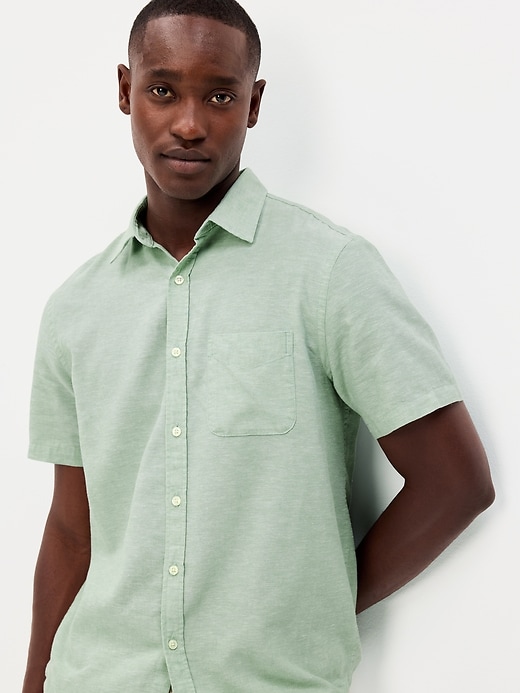 Image number 3 showing, Classic Fit Everyday Linen-Blend Shirt