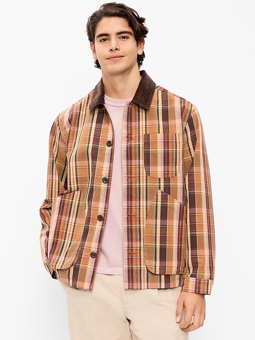 Image number 1 showing, Loose Canvas Workwear Jacket