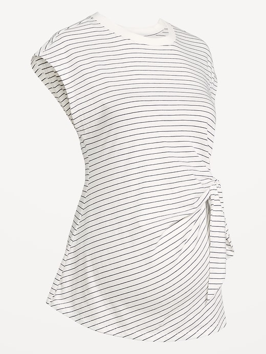Image number 2 showing, Maternity Side-Tie Jersey Top