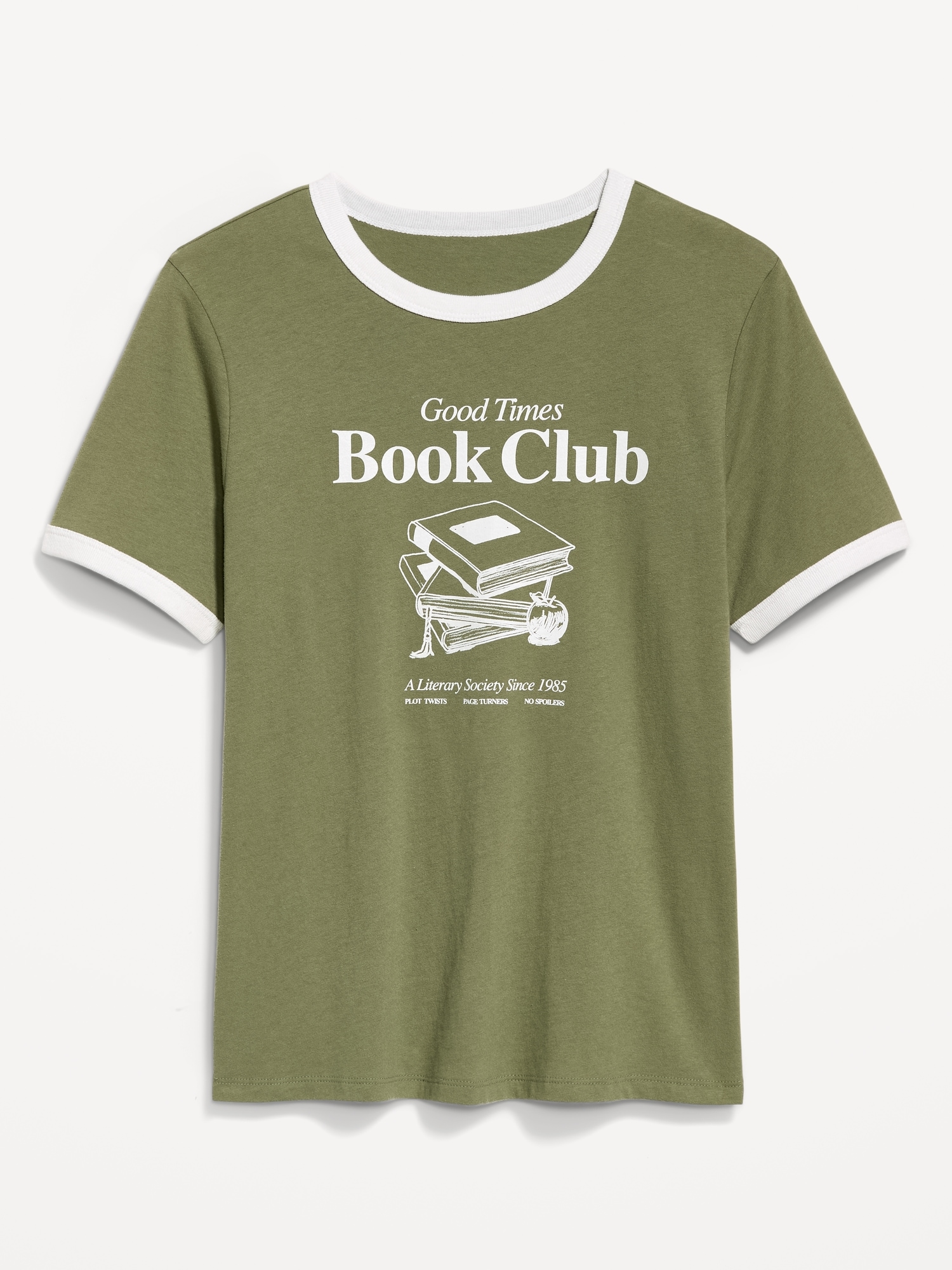 EveryWear Crew-Neck Graphic Ringer T-Shirt