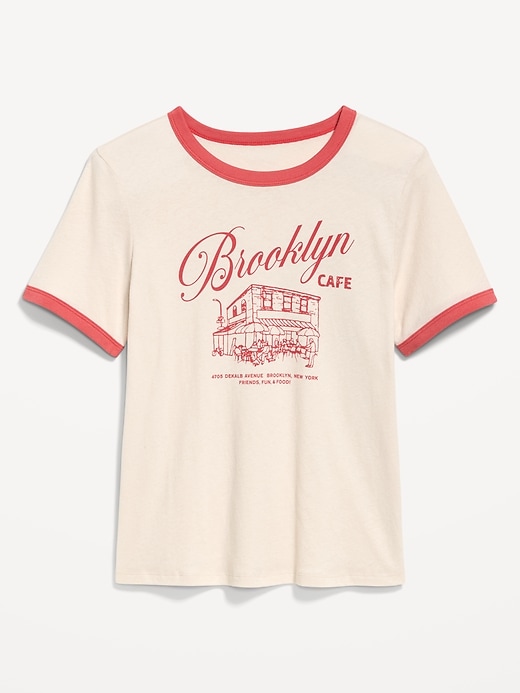 Image number 5 showing, EveryWear Crew-Neck Graphic Ringer T-Shirt