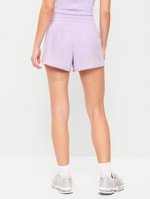 Image number 2 showing, Extra High-Waisted Crinkle Run Shorts -- 3-inch inseam