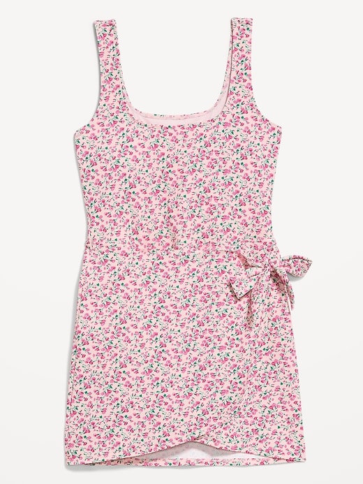 Image number 2 showing, Pique Side-Tie Swim Dress