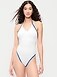 Pique V-Neck Halter Swimsuit - image 5