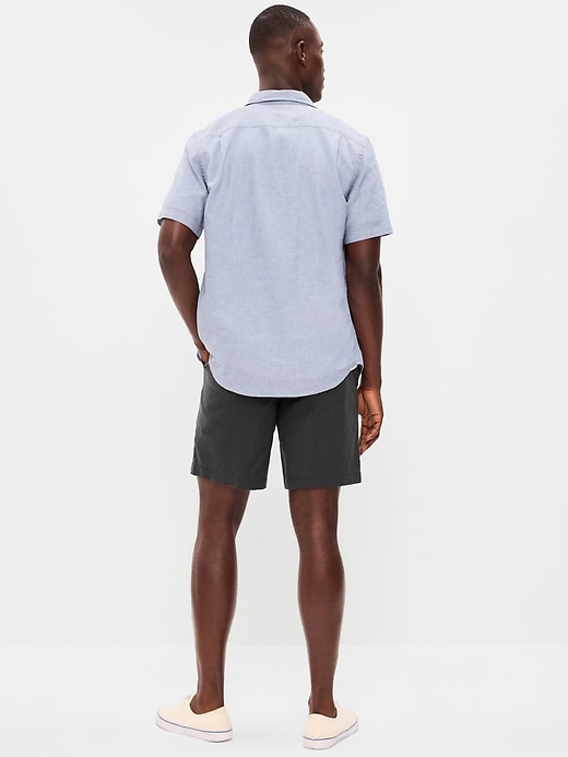 Image number 3 showing, Linen-Blend Jogger Shorts -- 7-inch inseam