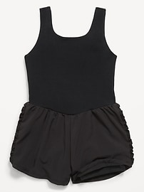 Image number 5 showing, PowerChill Sleeveless Ruffle-Trim Romper for Girls