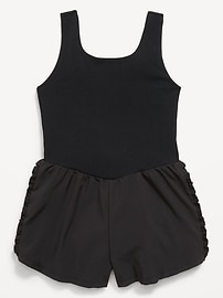 Image number 4 showing, PowerChill Sleeveless Ruffle-Trim Romper for Girls