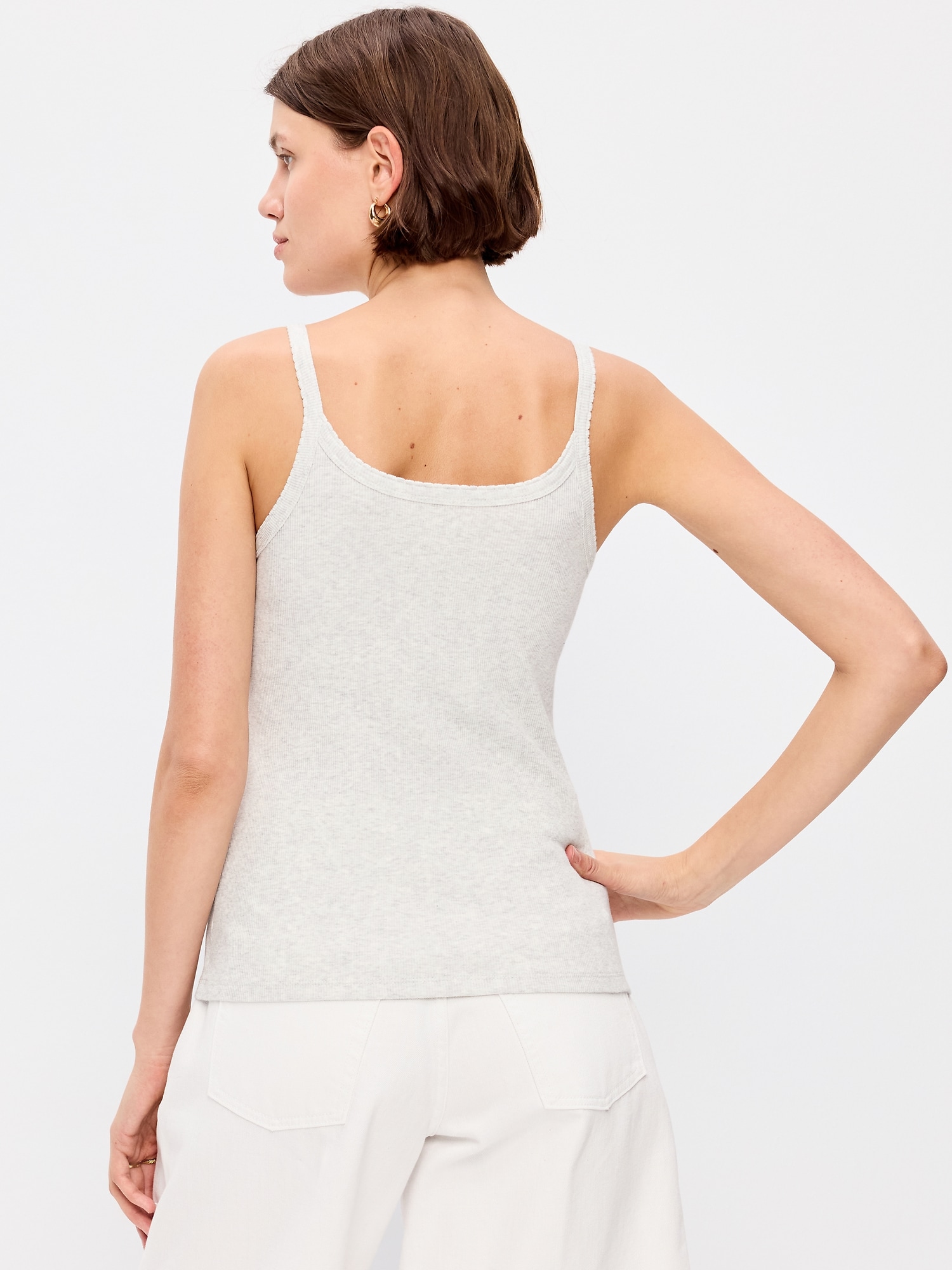 Rib-Knit Cami Tank Top