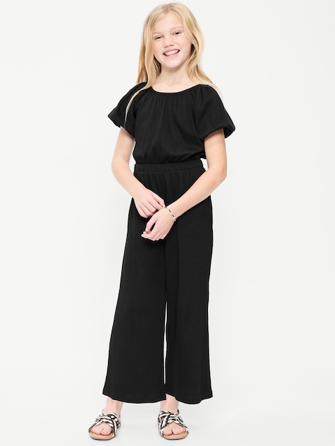 Fit and Flare Side-Cutout Jumpsuit for Girls