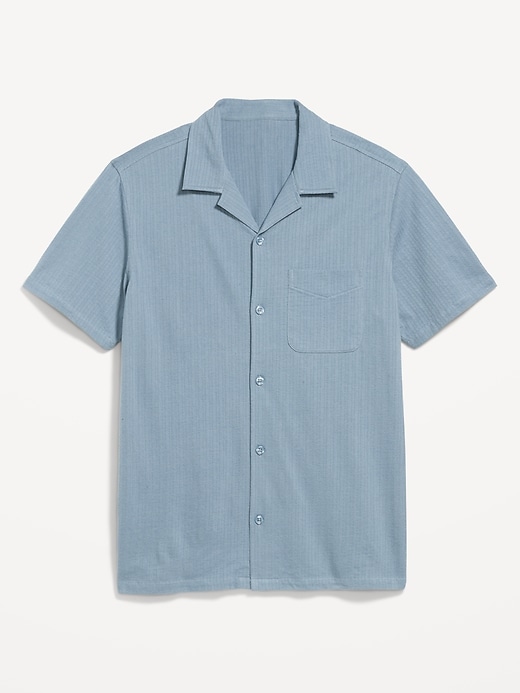 Image number 4 showing, Short-Sleeve Textured Camp Shirt