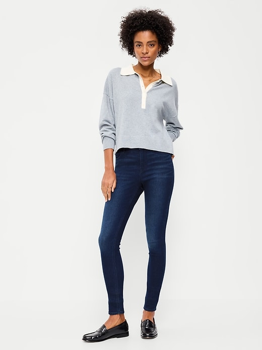 Image number 7 showing, High-Waisted Wow Super-Skinny Jeans