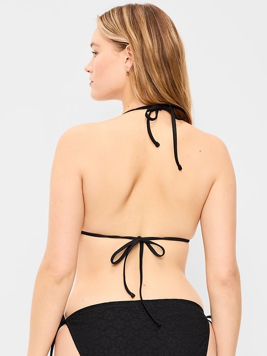 Image number 6 showing, Triangle String Bikini Swim Top