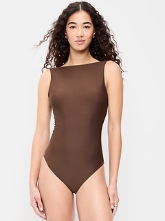 High-Neck One-Piece Swimsuit