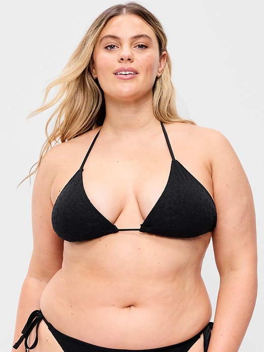 Image number 7 showing, Triangle String Bikini Swim Top