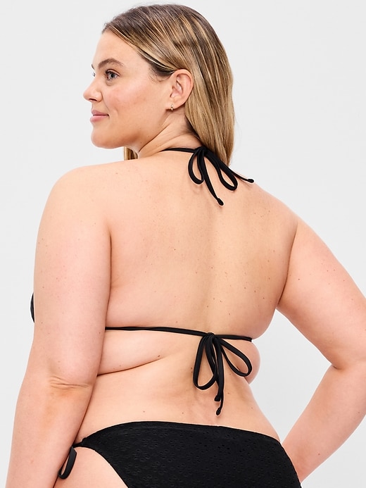 Image number 8 showing, Triangle String Bikini Swim Top