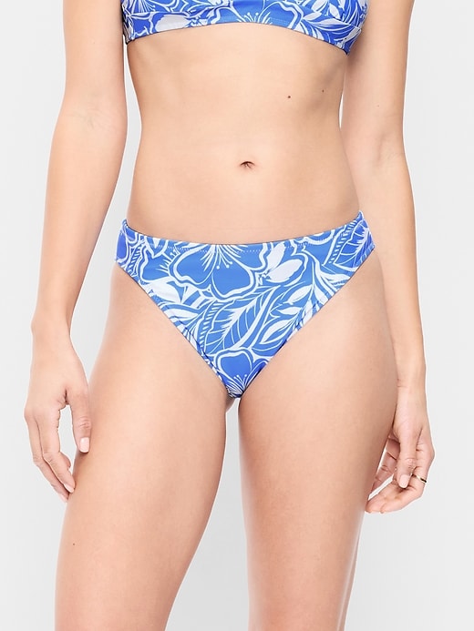 Image number 1 showing, Mid-Rise Bikini Swim Bottoms
