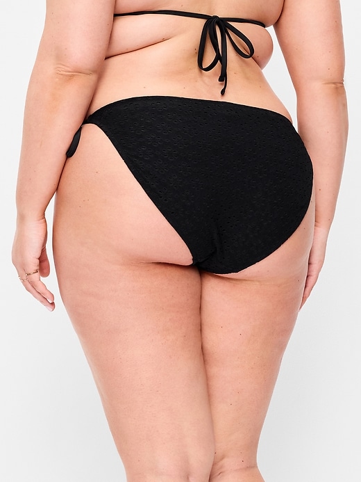 Image number 7 showing, Eyelet String Bikini Swim Bottoms