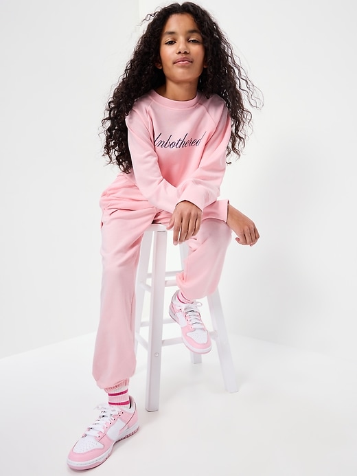 Image number 3 showing, Favorite Fleece High-Waisted Jogger Sweatpants for Girls