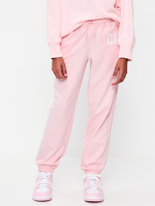 Image number 1 showing, Favorite Fleece High-Waisted Jogger Sweatpants for Girls