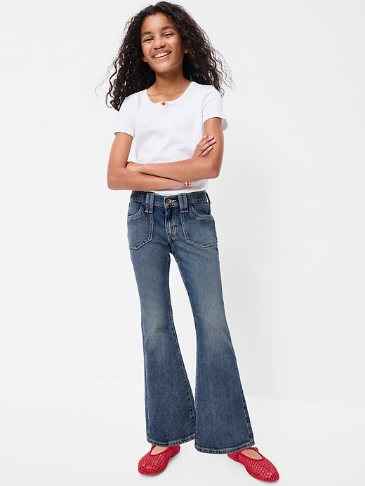 Image number 3 showing, Low-Rise Flare-Leg Jeans for Girls