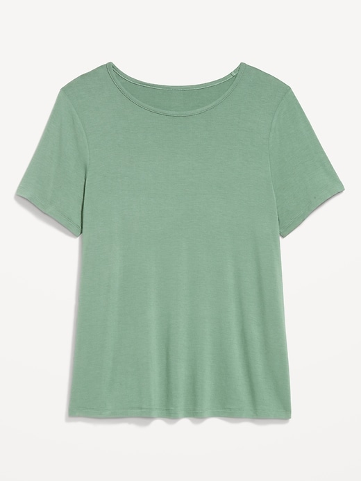 Image number 1 showing, Luxe Crew-Neck T-Shirt