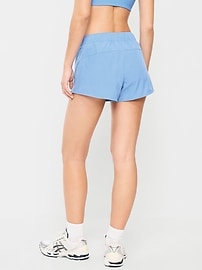 Image number 2 showing, Mid-Rise StretchTech Run Shorts -- 3-inch inseam