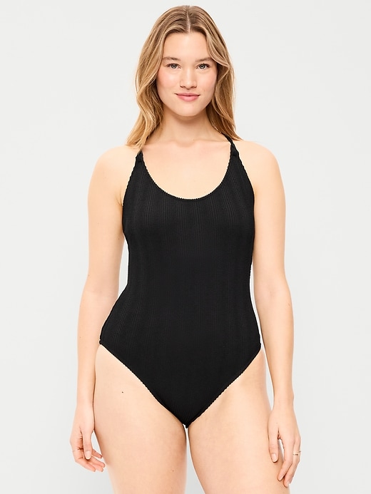 Image number 5 showing, Braided-Strap One-Piece Swimsuit