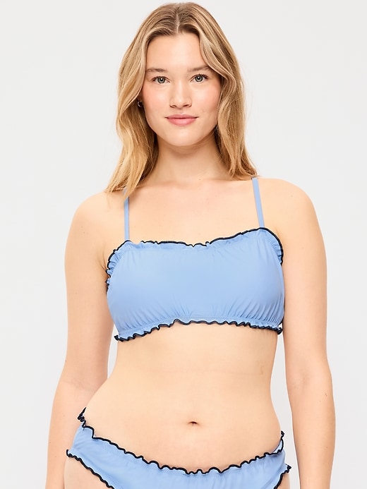 Image number 5 showing, Scoop-Neck Ruffle Swim Top