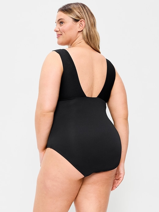 Image number 6 showing, Ribbed One-Piece Swimsuit