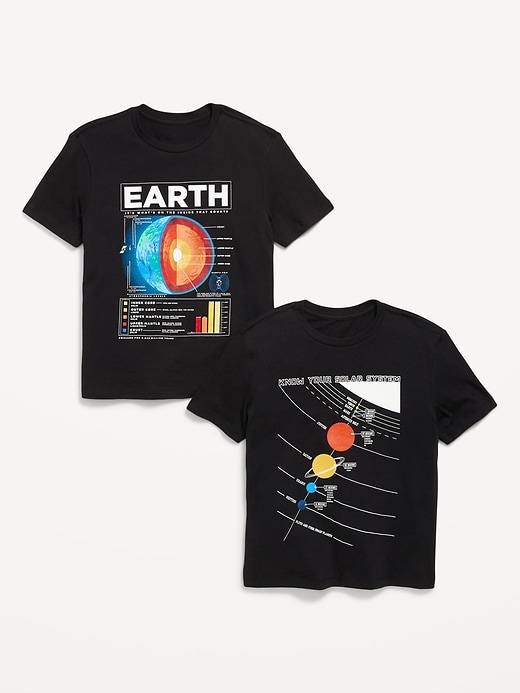 Image number 1 showing, Short-Sleeve Graphic T-Shirt 2-Pack for Boys