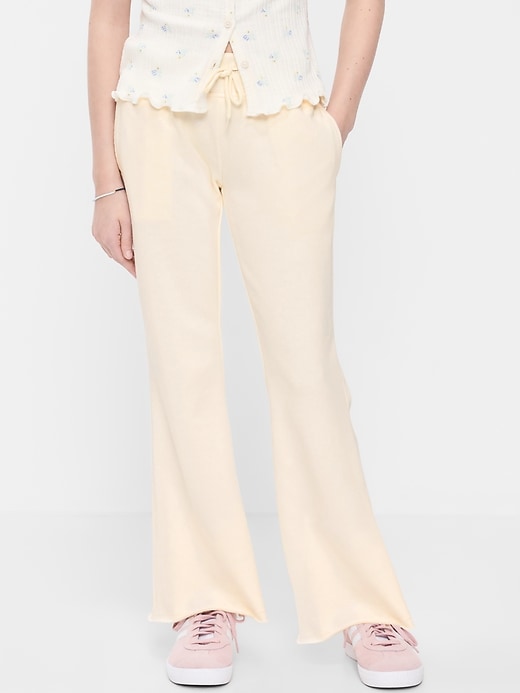 Image number 1 showing, Slim French-Terry Flare-Leg Sweatpants for Girls