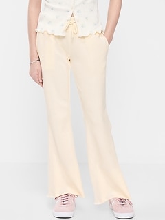 Slim French-Terry Flare-Leg Sweatpants for Girls