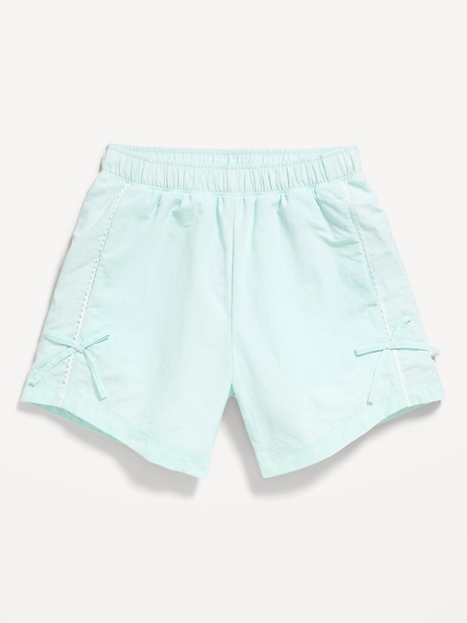 Image number 4 showing, High-Waisted Parachute Bow Shorts for Girls
