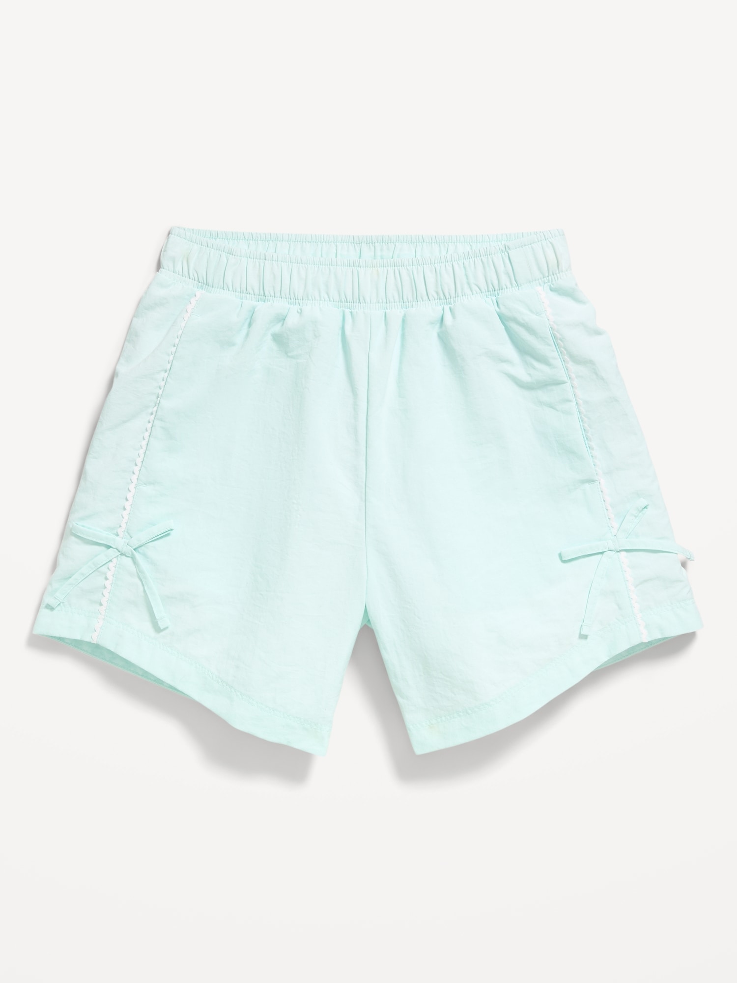High-Waisted Parachute Bow Shorts for Girls