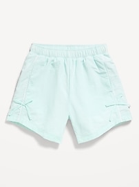 Image number 4 showing, High-Waisted Parachute Bow Shorts for Girls
