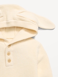 Image number 4 showing, Critter Hooded Sweater-Knit One-Piece for Baby