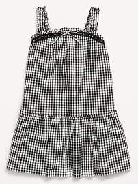 Image number 3 showing, Printed Sleeveless Ruffled Swing Dress for Girls