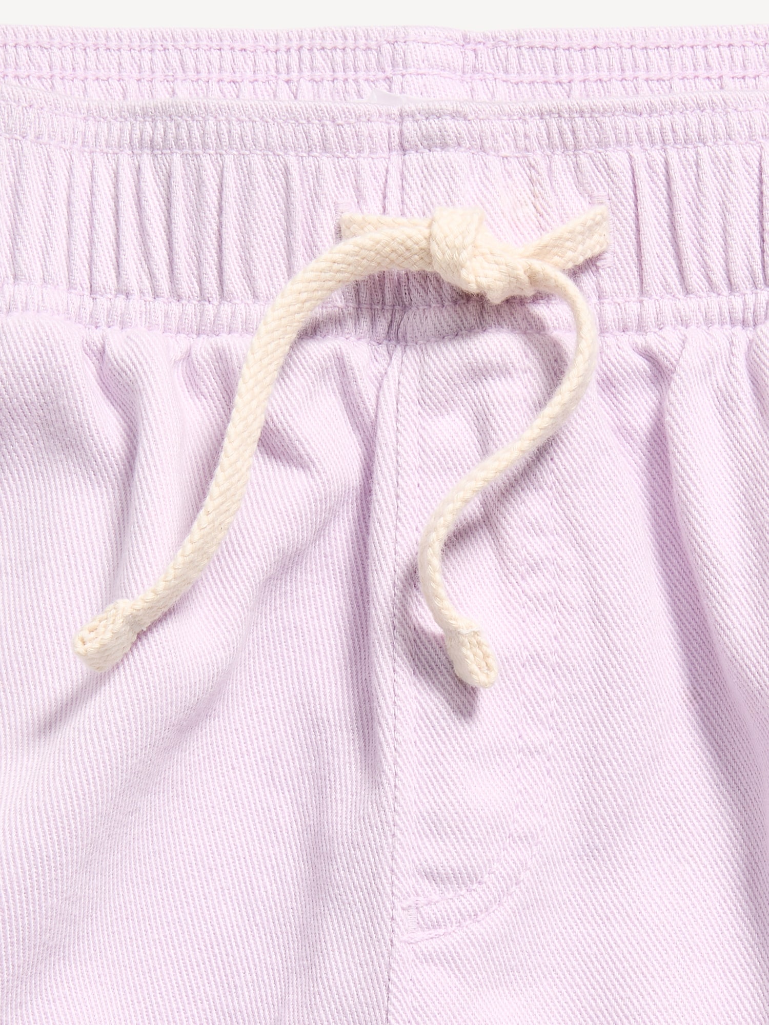 High-Waisted Pull-On Twill Shorts for Girls