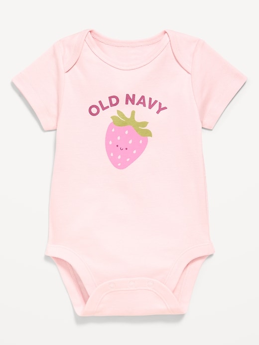 Image number 1 showing, Short-Sleeve Logo-Graphic Bodysuit for Baby