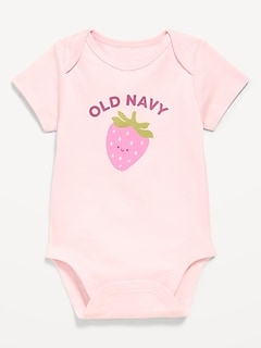 Short-Sleeve Logo-Graphic Bodysuit for Baby