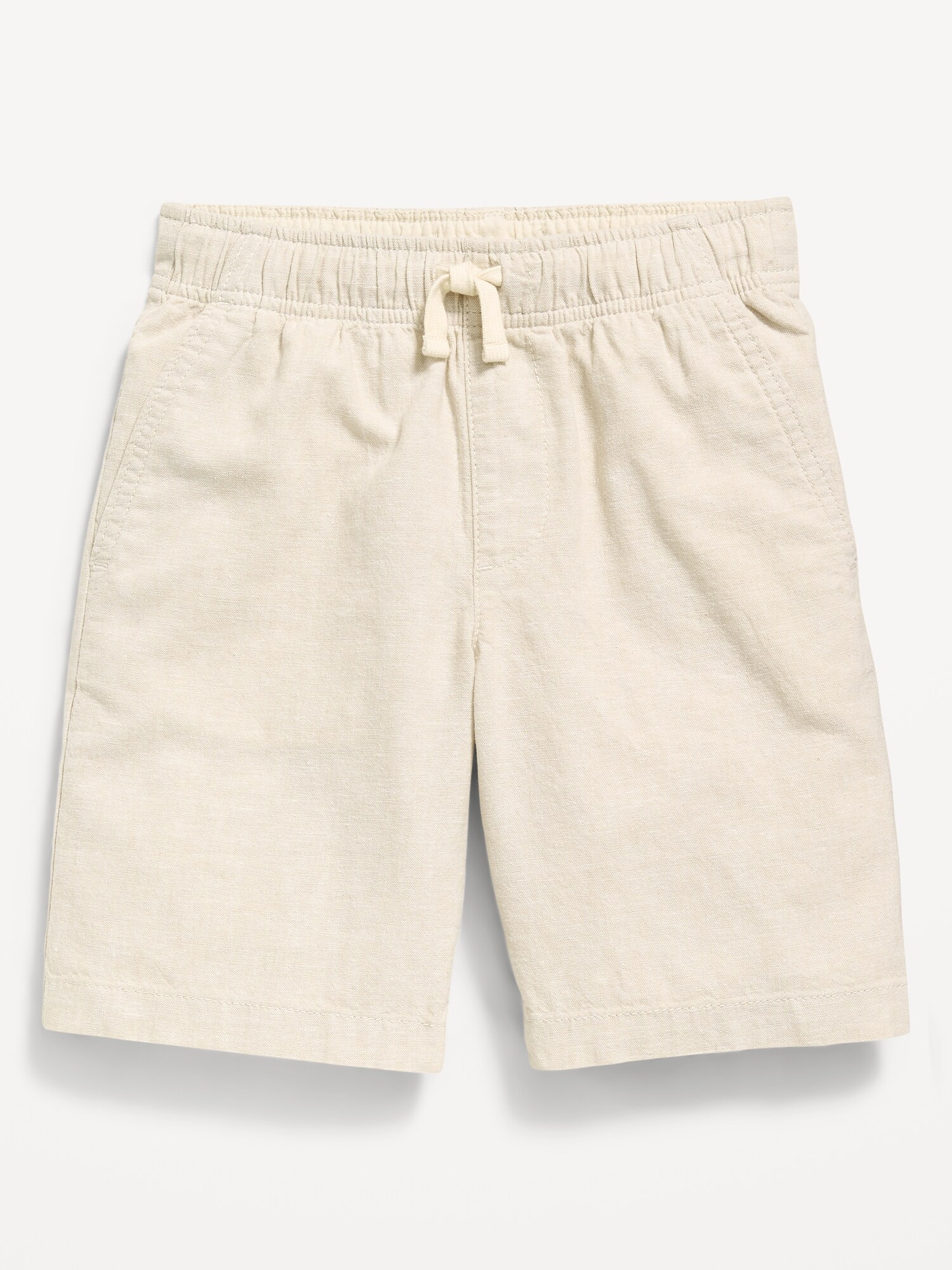 Шорты Old Navy Knee Length Linen-Blend Dock Shorts для мальчиков, цвет: Серо-бежевый — фото 4