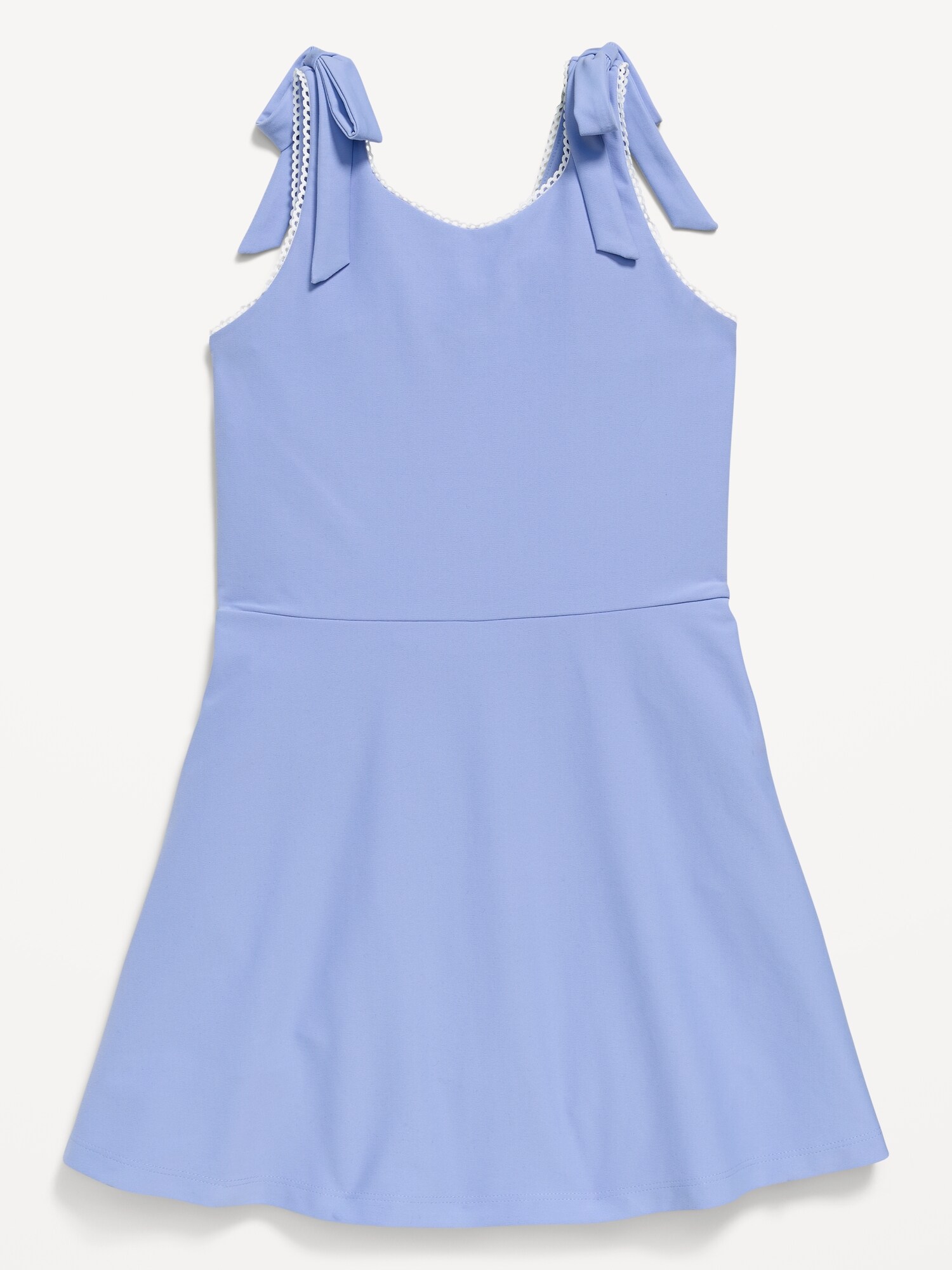 Платье Old Navy PowerSoft Sleeveless Tie-Strap Athletic Dress для девочек, цвет: Flax Flower — фото 4